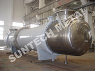 Condensador do tubo de Shell para Pta, equipamento de processo químico do refrigerador Gr.2 Titanium
