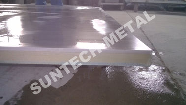 China 516 Gr.70N placa folheada Titanium de SB265 Gr.1/para o permutador de calor Tubesheets fábrica