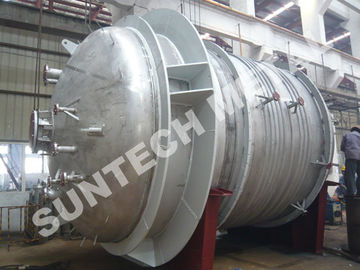 China 316L reatores químicos industriais da meia tubulação do corpo principal 304 para a planta do PO fábrica