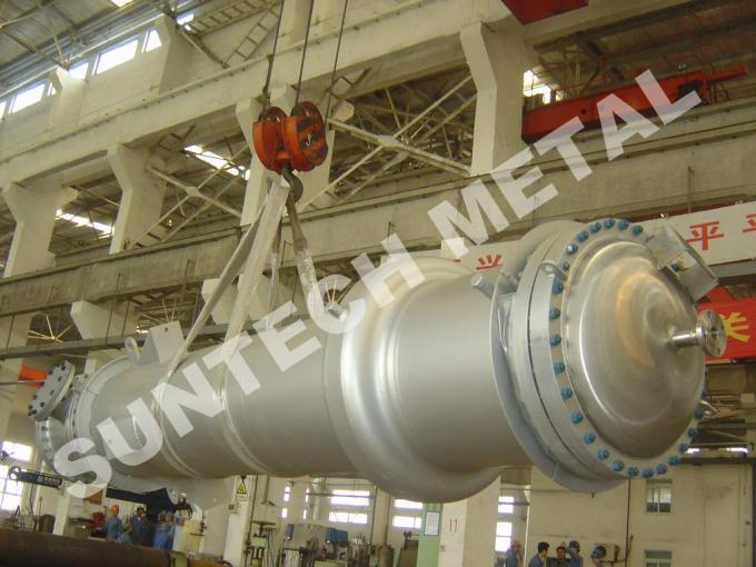 tubo dobro Shell de 150 sqm e tipo permutador de calor do tubo 7 toneladas de peso